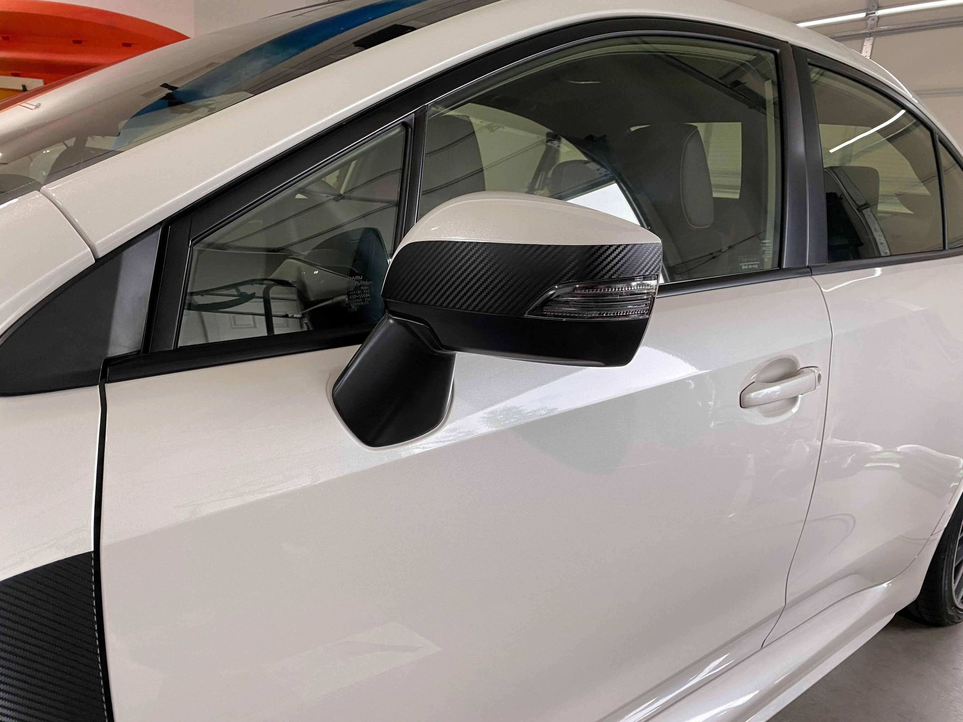 3D Carbon Turn Signal Mirror Cover Protector - 15+ WRX / STI StickerFab