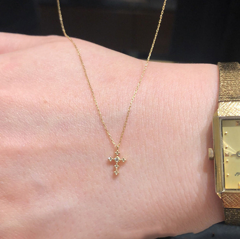 Mini Cross Choker Necklace For Women Vera Lux