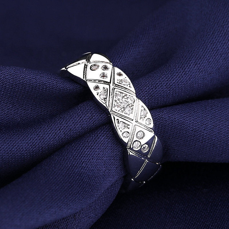 Korean-style Minimalist Niche Pure Copper Gold-plated Ring For Women Vera Lux