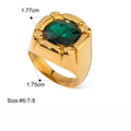 18K Gold Luxury Pearl Titanium Steel Ring Vera Lux