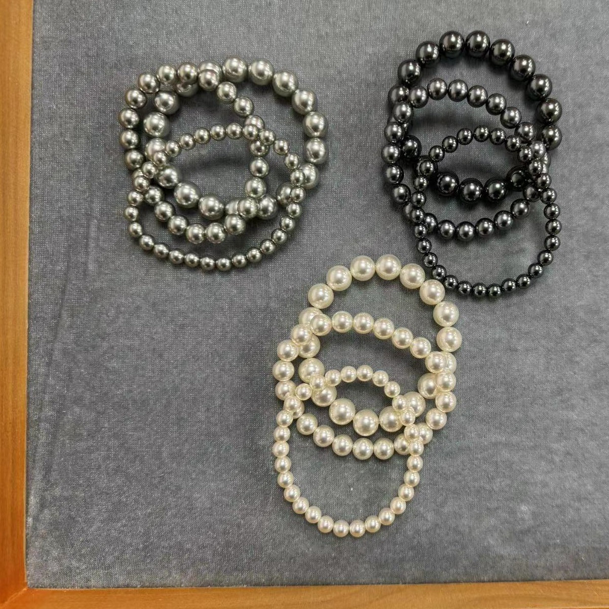Three-color Pearl Bracelet For Women Vera Lux
