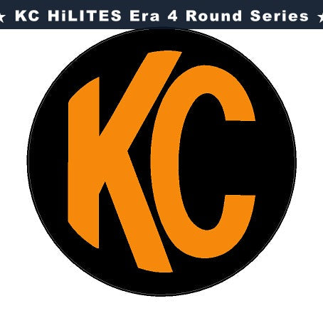 KC HiLITES Era 4 ROUND Series Light Cover Overlays - Universal StickerFab