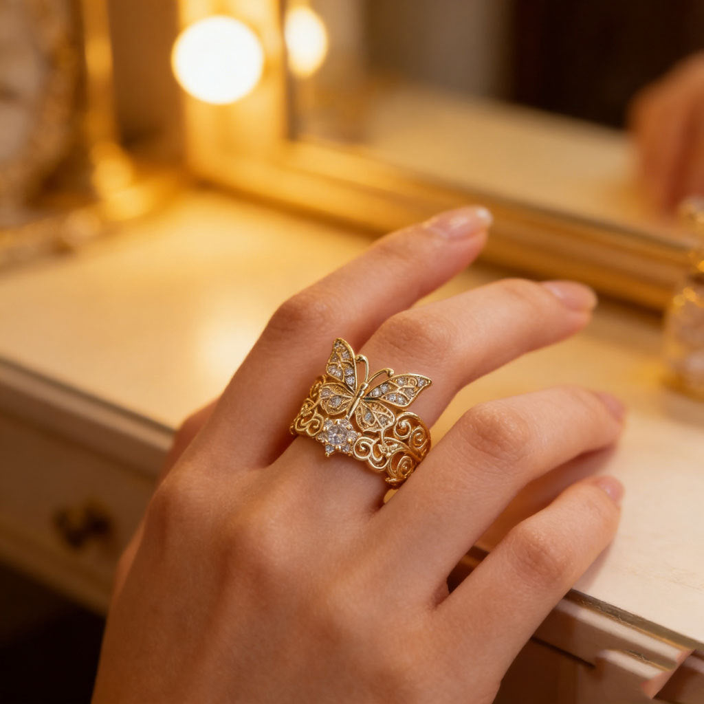 High-end Fashionable Light-luxury Ring Jewelry Vera Lux