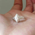 Vintage Cold Style Silver Brushed Star Ring, Retro Fashion All-Match Personalized Heavy Carved Gold Index Finger Ring Vera Lux