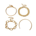 Smooth C-shaped mixed twist chain thread exaggerated O-shaped bracelet Vera Lux