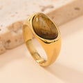 Retro-style Cast Three-dimensional Triangle Ring Vera Lux