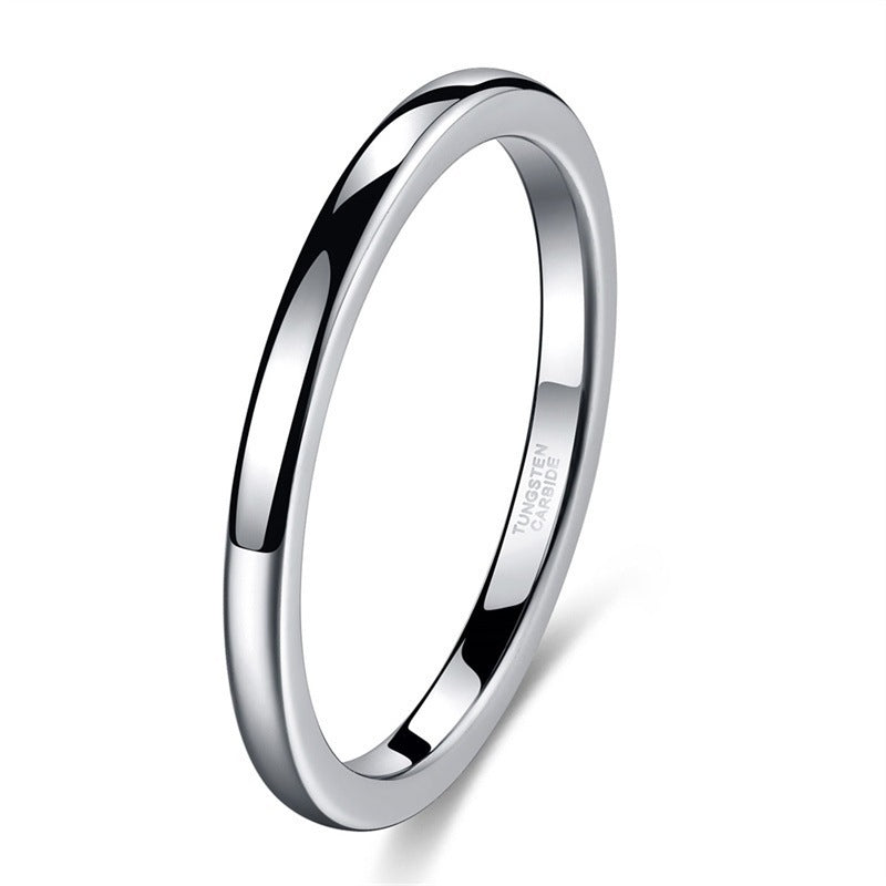 Sleek Unisex Polished Tungsten Carbide Ring That Wont Fade Vera Lux
