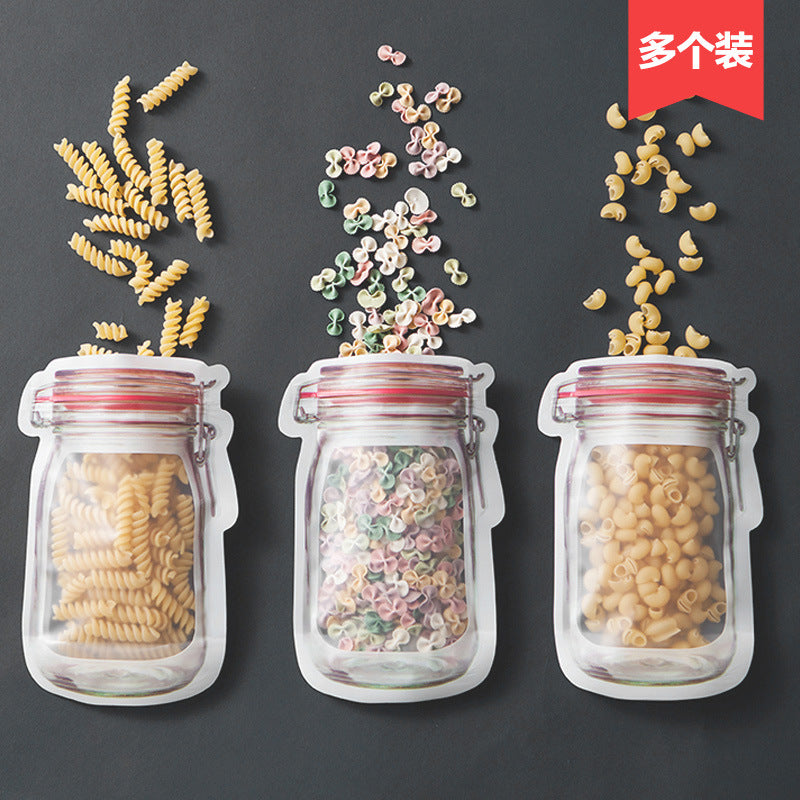 Food Preservation Bag Children's Snack Biscuit Self-sealing Bag Household Thickened Sealed Storage Bag Food Bag Whatever the Treasure