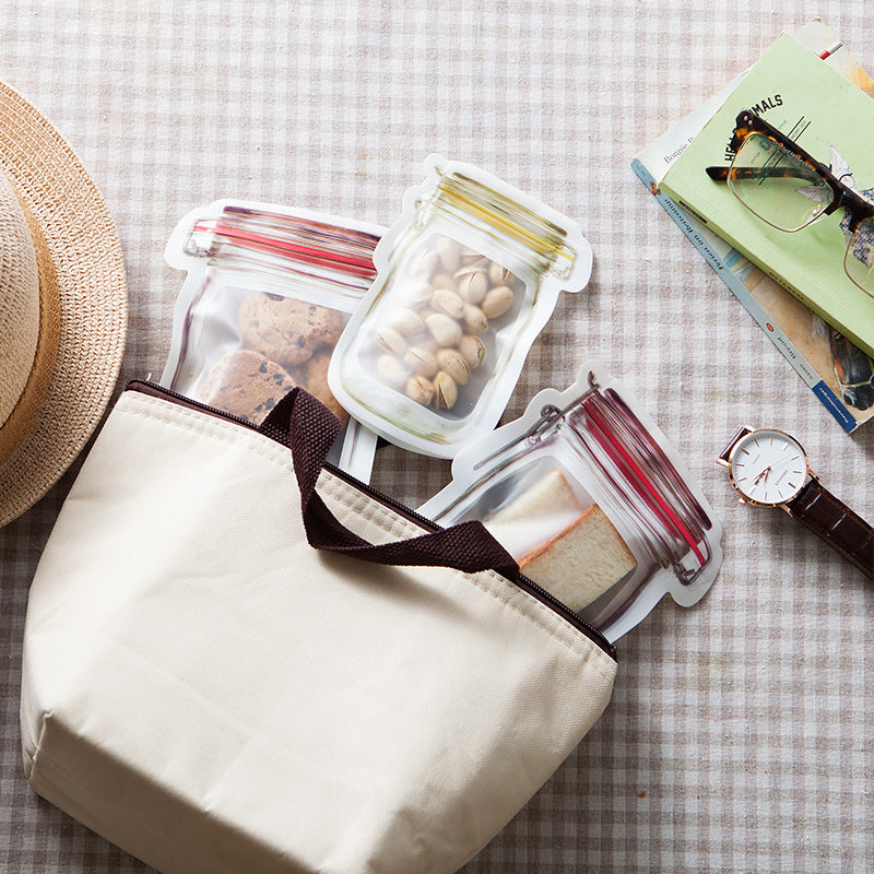 Food Preservation Bag Children's Snack Biscuit Self-sealing Bag Household Thickened Sealed Storage Bag Food Bag Whatever the Treasure