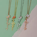 Personalized Birth Flower & Name Necklace Vera Lux