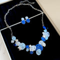 Metal Wind Pleated Oval Tassel Necklace Vera Lux