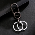 Car key chain-gun black-carbon steel-9 * 3cm-1 piece Vera Lux