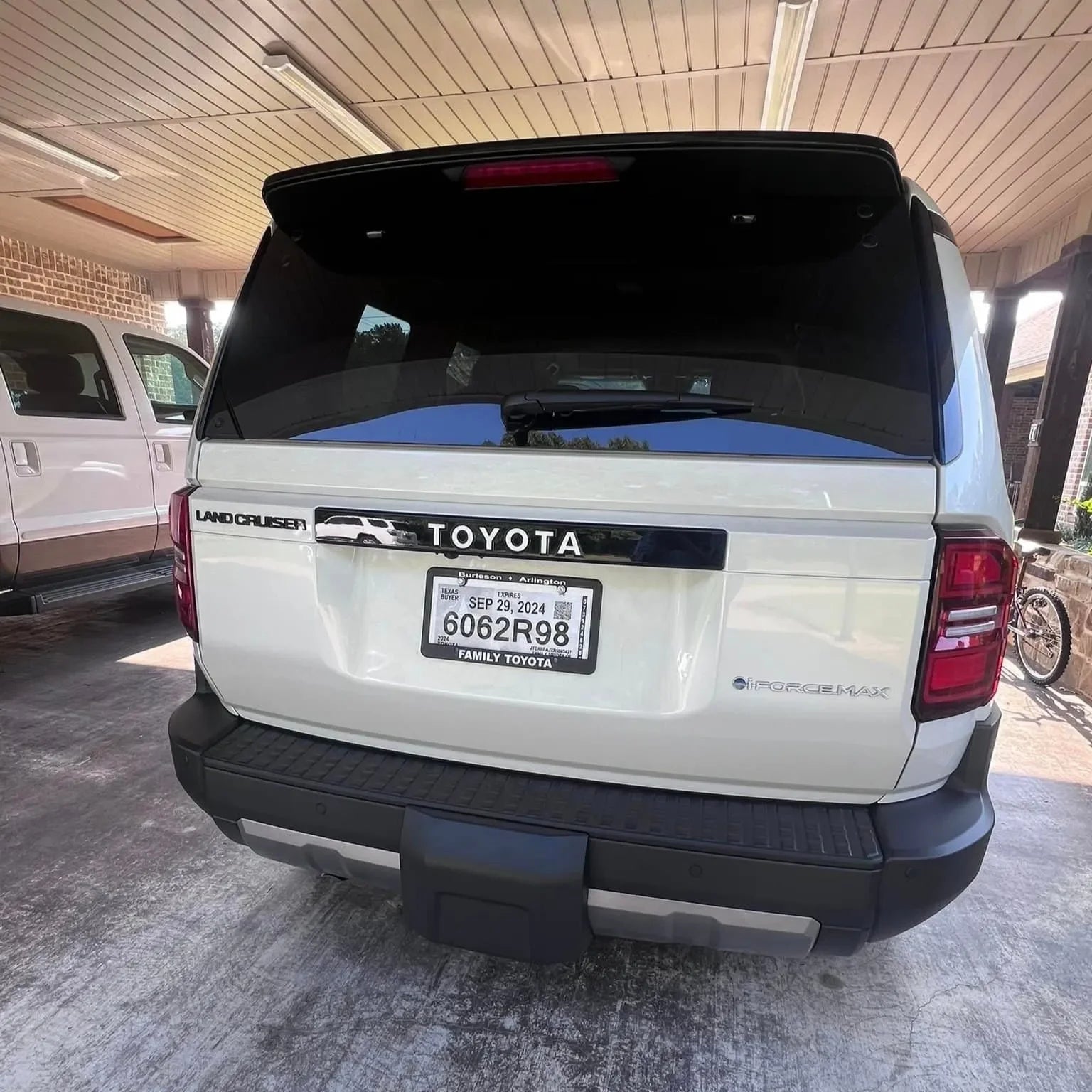 "TOYOTA" Rear Tailgate Emblem Overlays - 2024+ Land Cruiser StickerFab