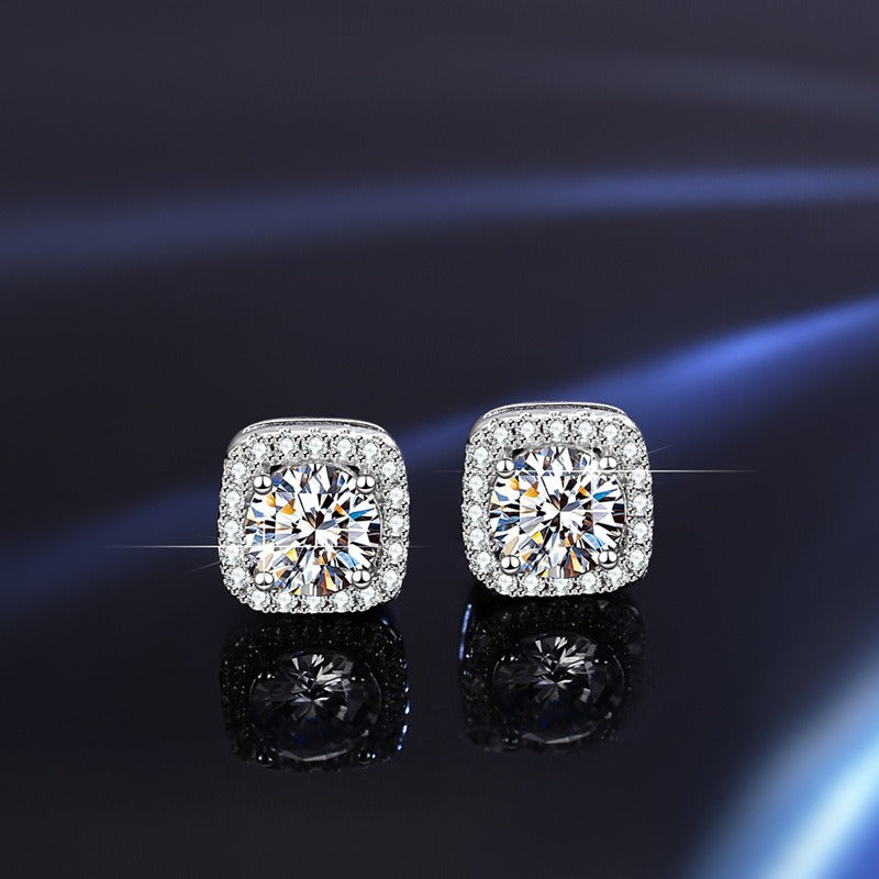 925 sterling silver moissanite earrings Vera Lux
