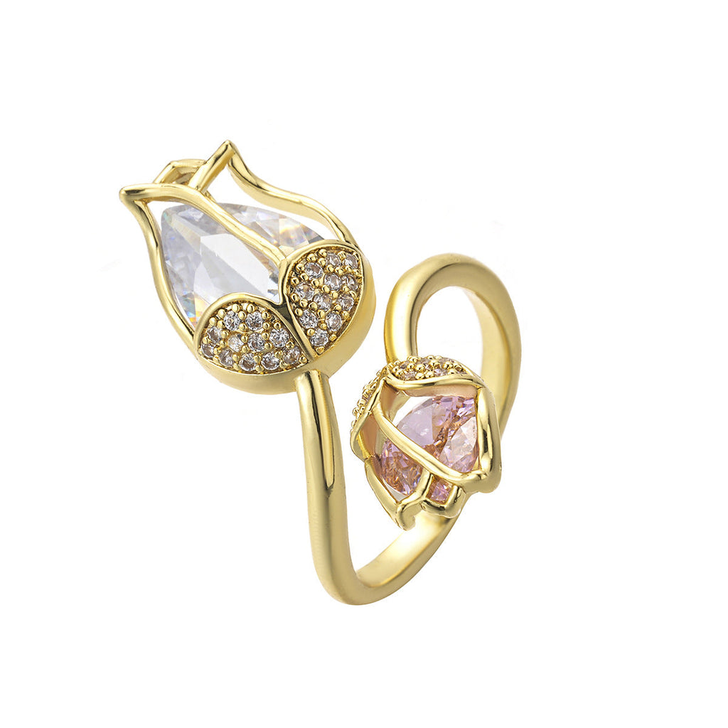 Colorful Zircon Cute Swan Ring Vera Lux