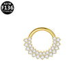G23 Titanium Alloy Zircon Nose Stud Vera Lux