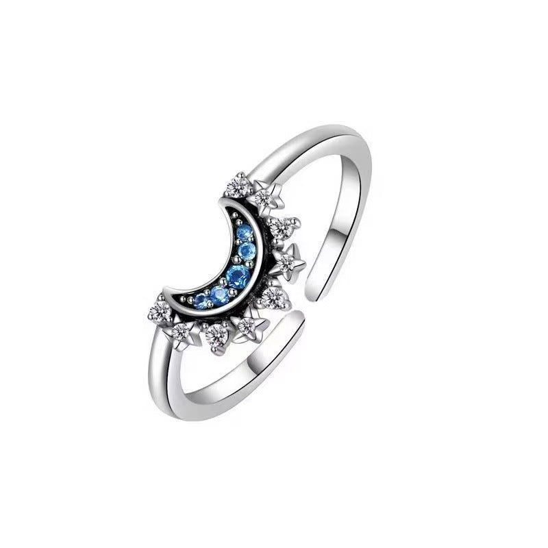 Sun And Moon Ring, Adjustable Opening, Sun & Moon Design Vera Lux