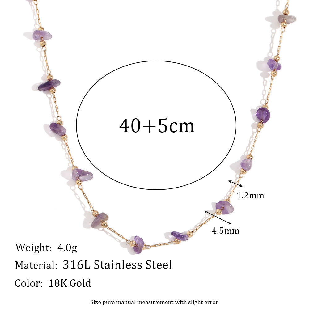 Fashionable Natural Pebble Handmade Bracelet Vera Lux