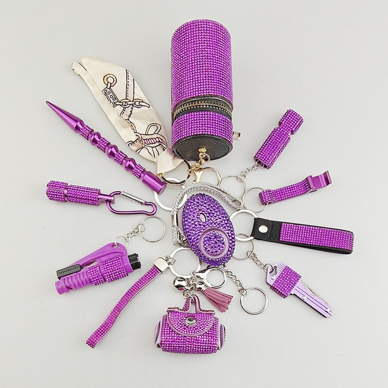 Creative Portable 10-Piece Keychain Set Vera Lux