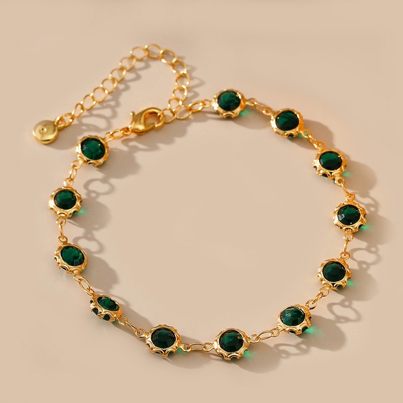 Retro-style Copper-plated 18K Gold French Bracelet Vera Lux