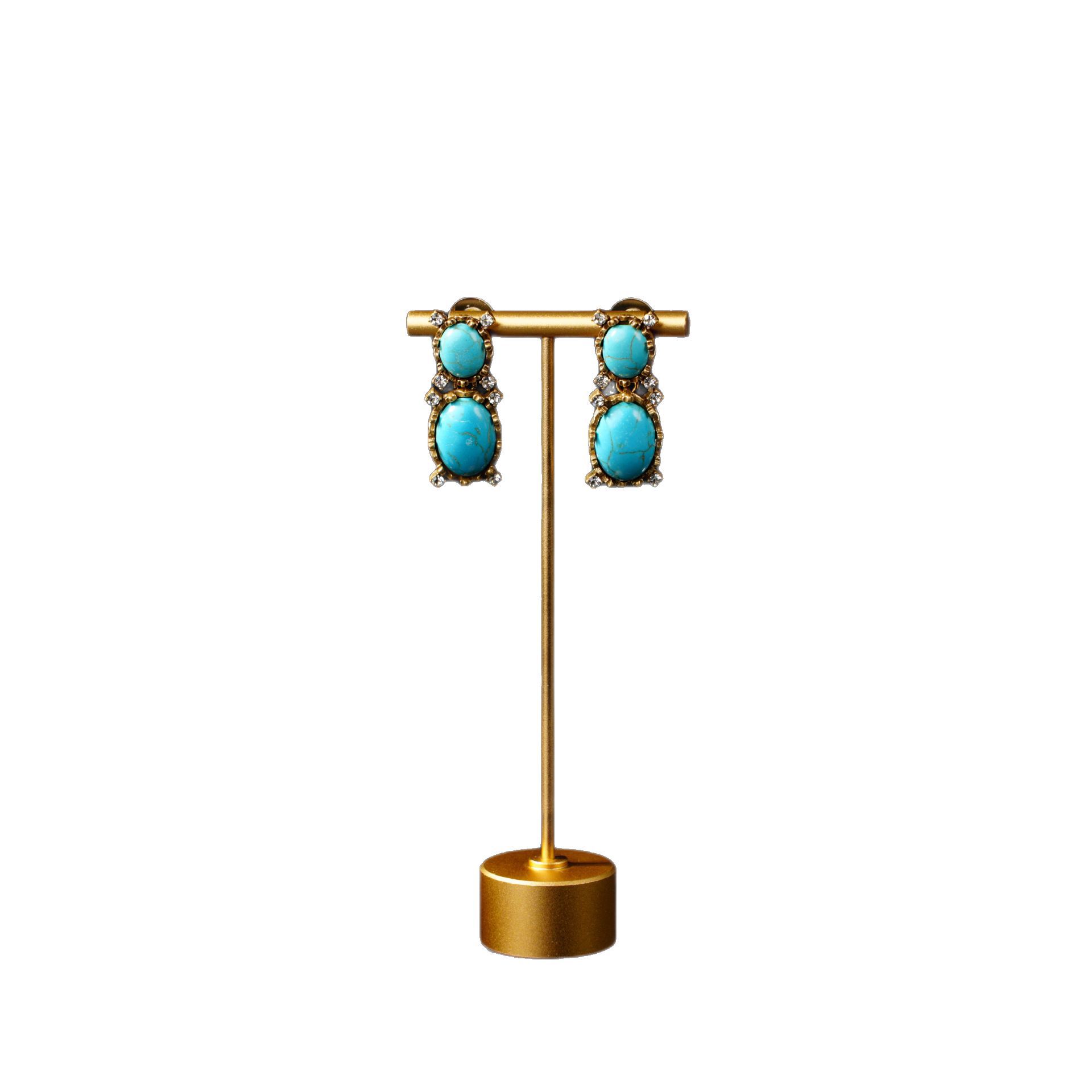 Retro-style, Fashionably Luxurious Earring And Necklace Set Vera Lux
