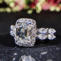 Princess Cut Simulated Diamond Ring For Women, Fancy Shape Engagement  Wedding Ring Vera Lux
