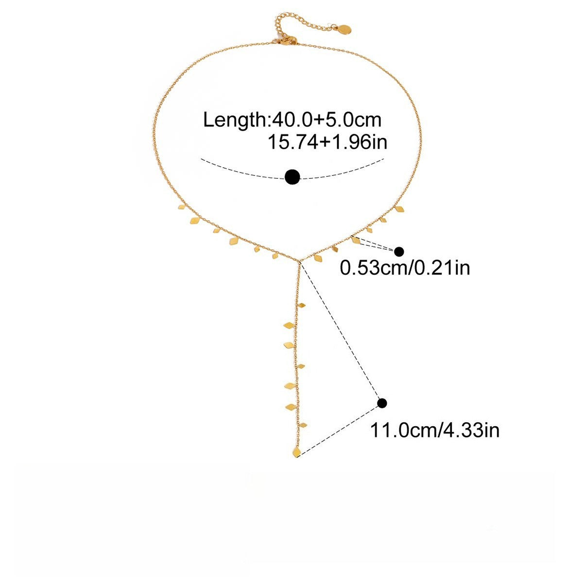 18K gold layered necklace Vera Lux