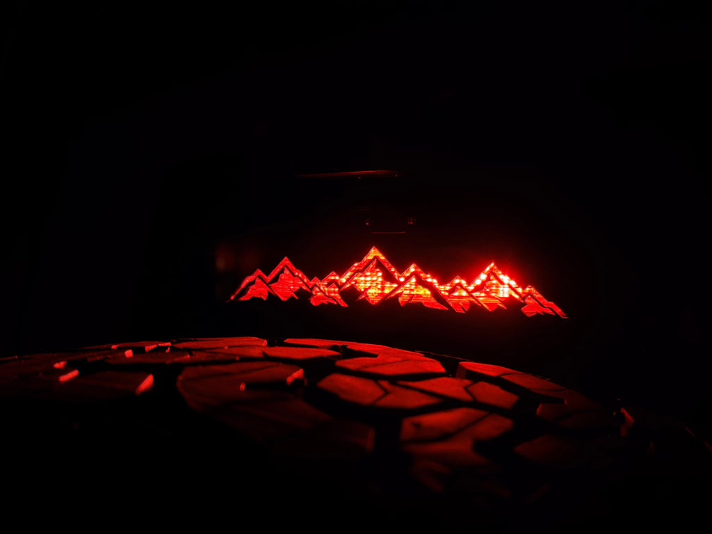 Laser Series Acrylic Third Brake Light Overlay - 2018+ Wrangler JL StickerFab