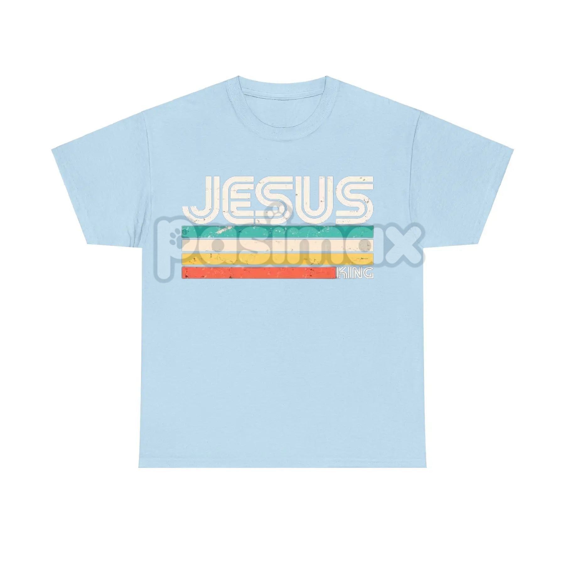 Classic Vintage Jesus Graphic Tee - Retro Faith Menswear Shirt, Timeless Statement Top Pasimax