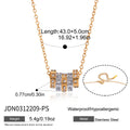 Stainless Steel Zircon Spinner Necklace Collection Vera Lux