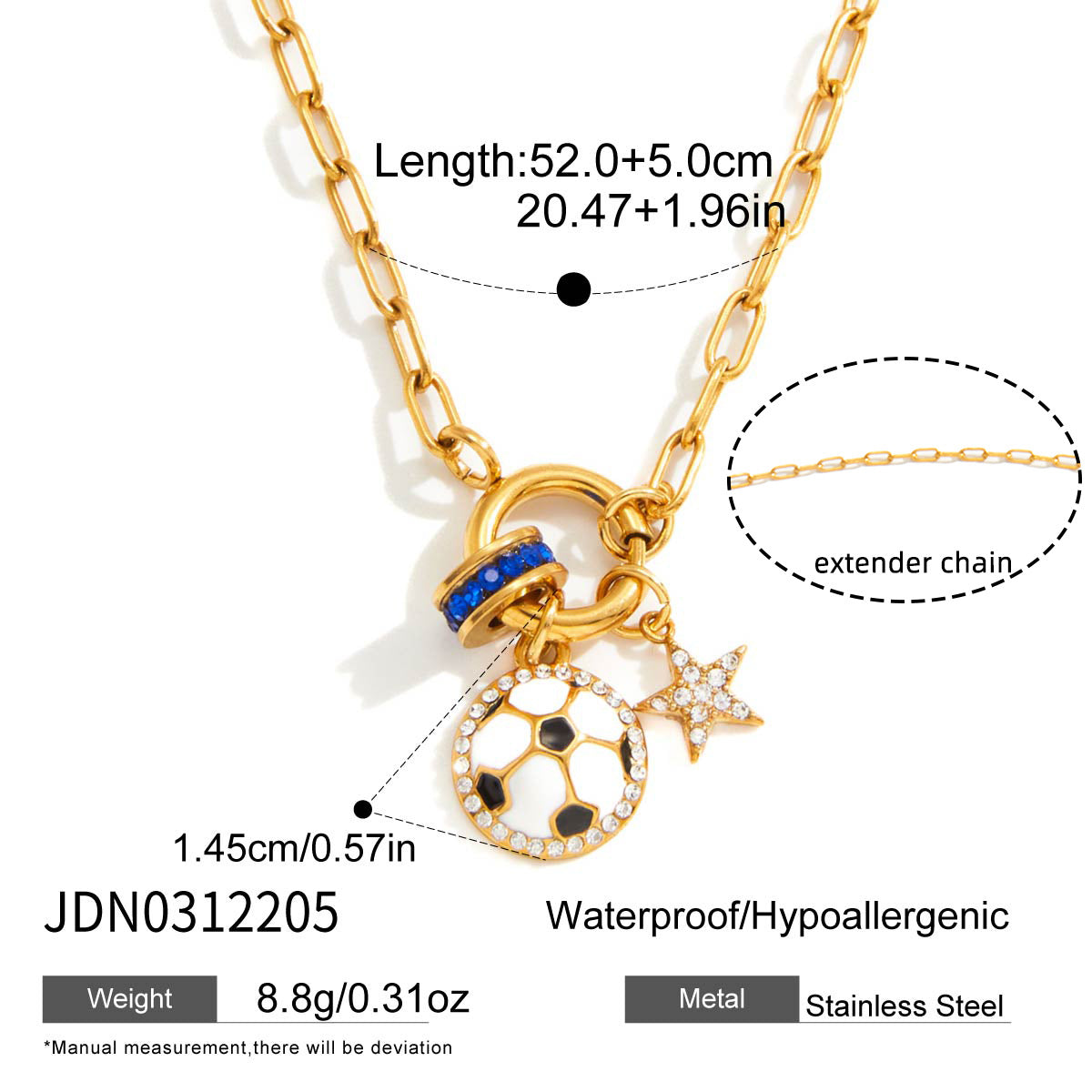 Sports Ball Enamel Necklace Collection Vera Lux