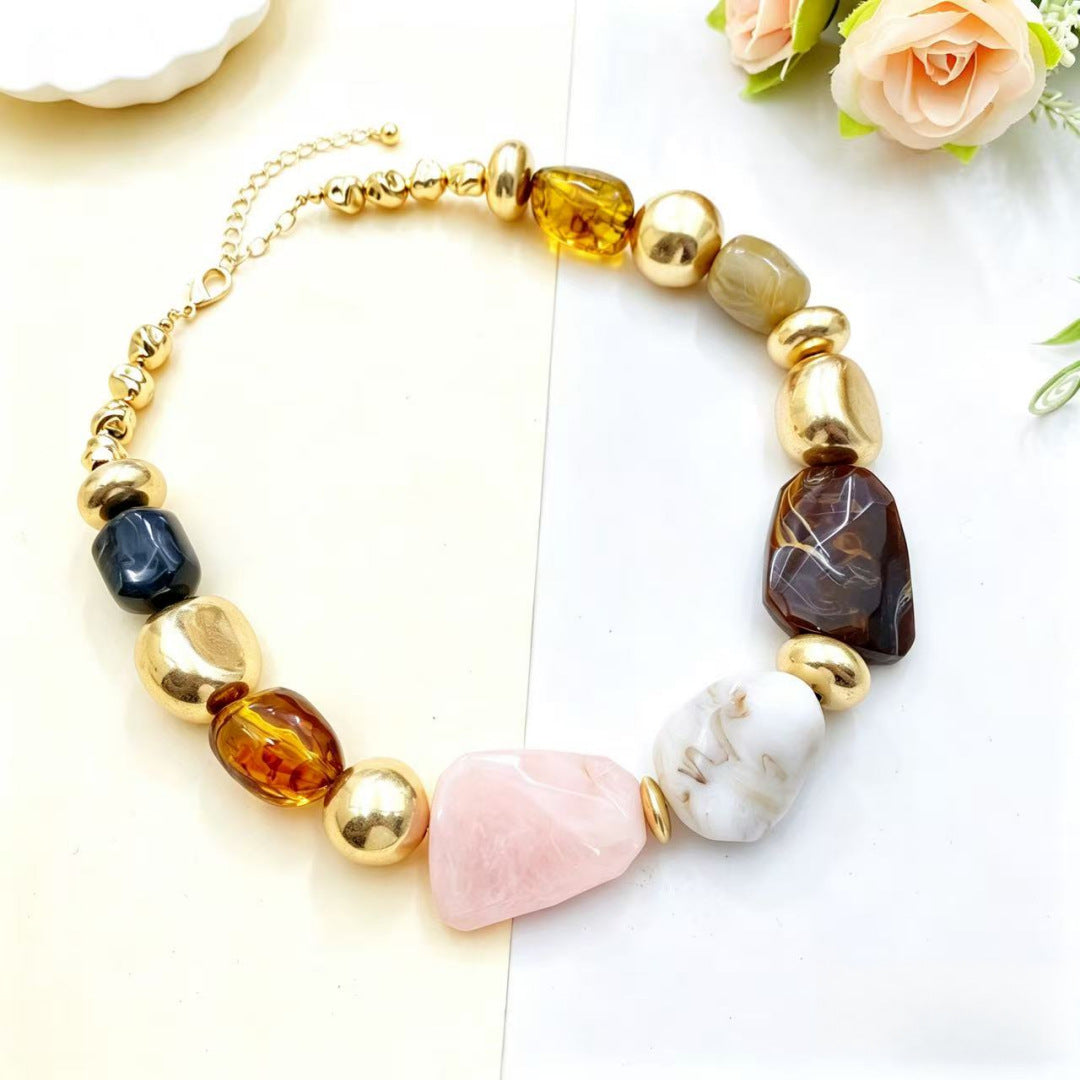 Irregular Acrylic Statement Necklace Collection Vera Lux