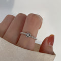 Minimalist Irregular 925 Silver Stackable Rings, INS Style Simple Plain Band, Modern Non-Tarnish Jewelry Gift For Her Vera Lux