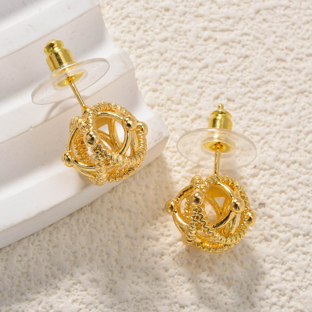 Minimalist Hollow Star Copper-Plated Stud Earrings For Women Vera Lux