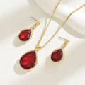 INS Geometric Sweet Japanese-Korean Style Womens Necklace And Earrings Set Vera Lux