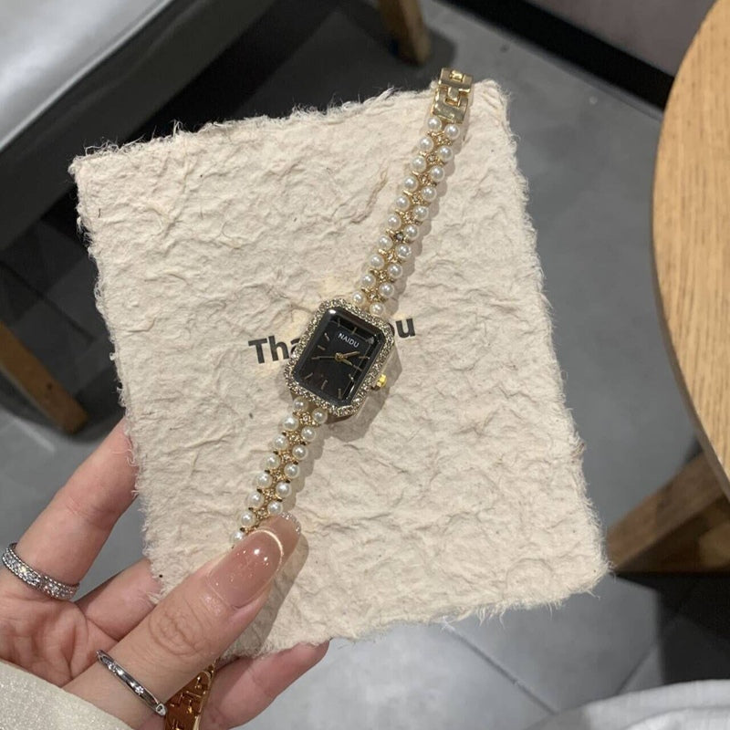 Women's Fashion Pearl Bracelet Watch Vera Lux