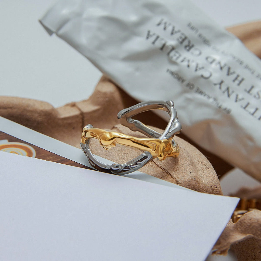 18K gold ring of light luxury high-end jewelry Vera Lux