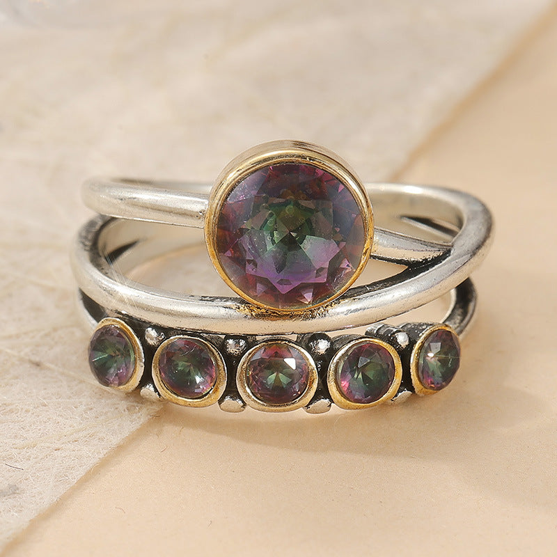 Chen Yue Cross-Border Man-Made Zirconia Ring Vera Lux