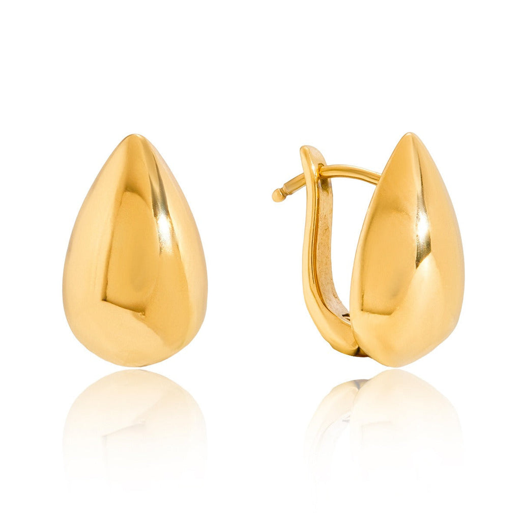 18K gold lightweight luxury and high-end style teardrop earrings Vera Lux