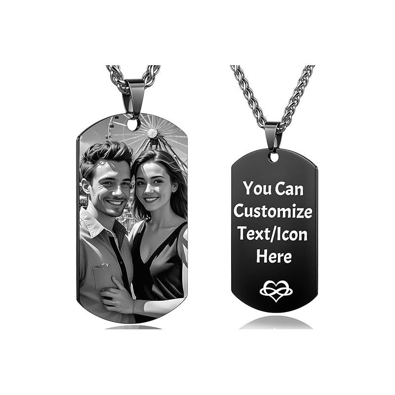 Customized Alloy Necklace With Lettering And Photo Exchange Vera Lux