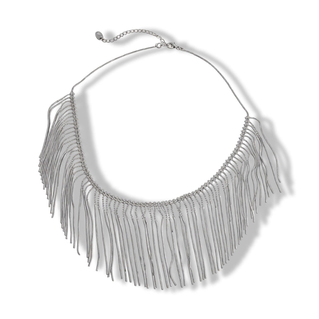 Fashionable Metal Tassel Necklace Vera Lux