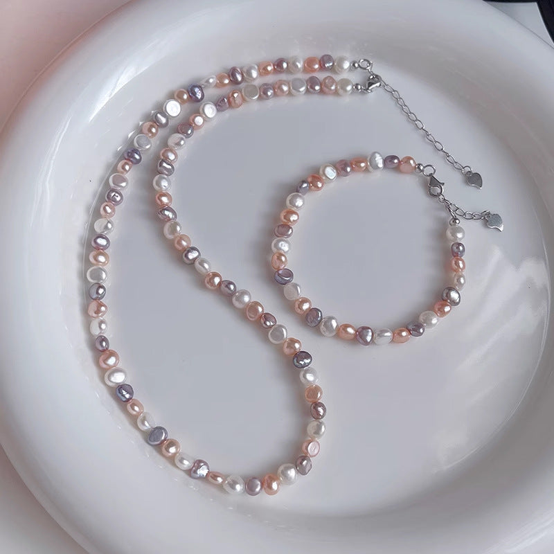 Natural Freshwater Baroque Pearl Necklace Accessory For Women Vera Lux