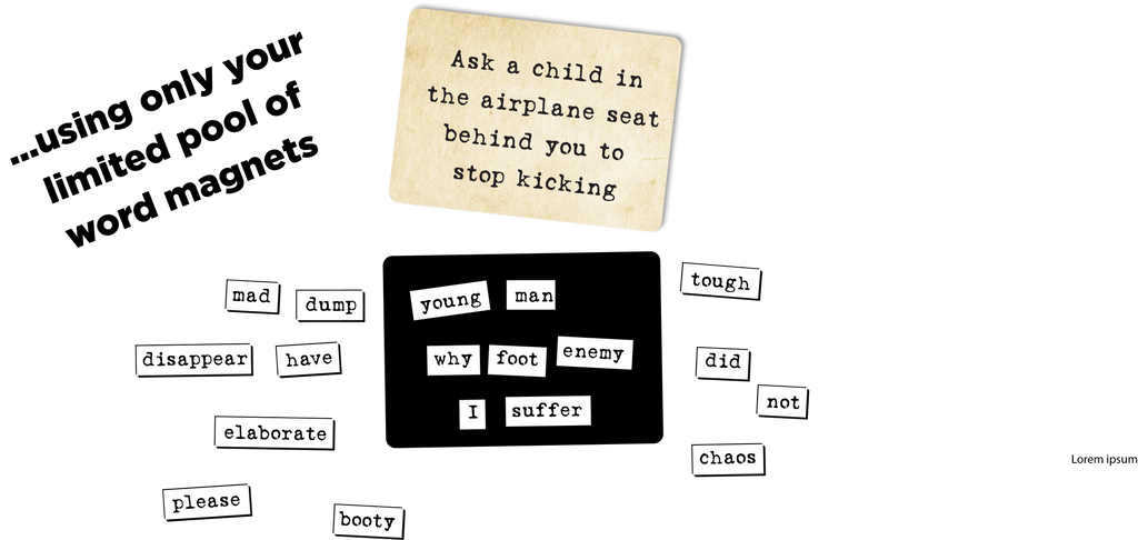 Ransom Notes: The Ridiculous Word Magnet Game Little Shop of Magic