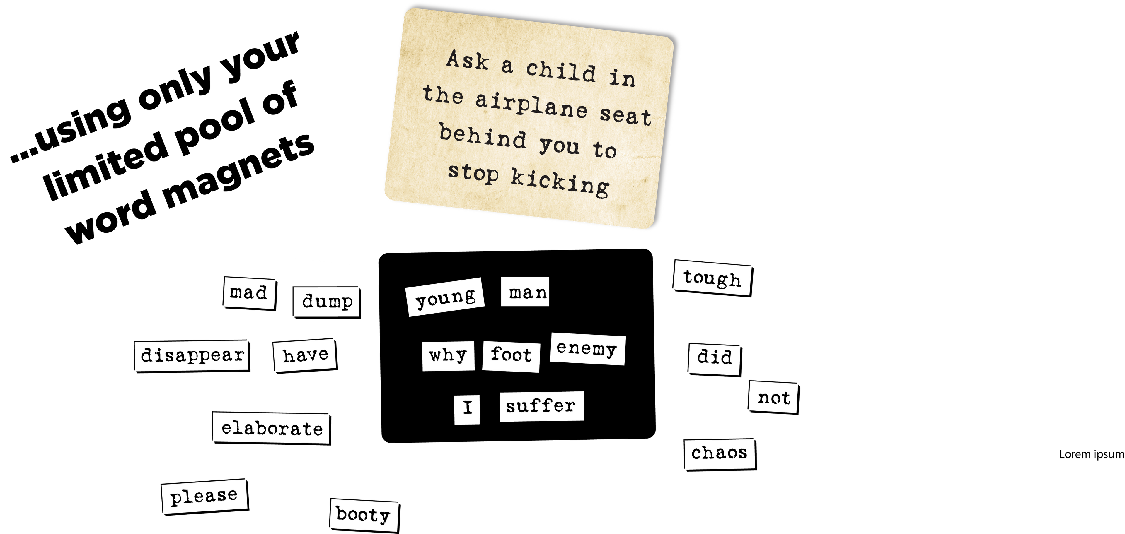 Ransom Notes: The Ridiculous Word Magnet Game Little Shop of Magic