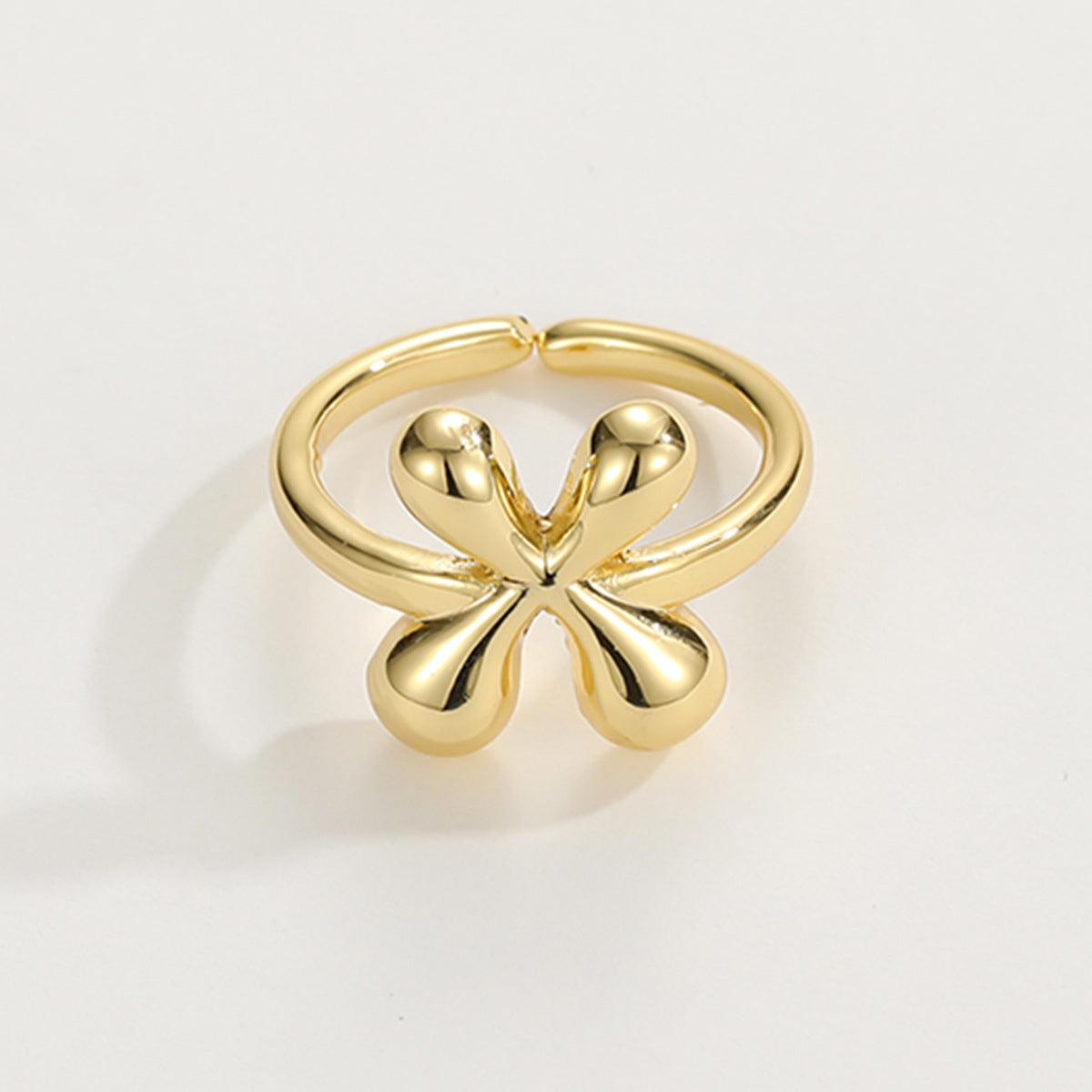 Adjustable English Letter Ring With Adjustable Opening Vera Lux