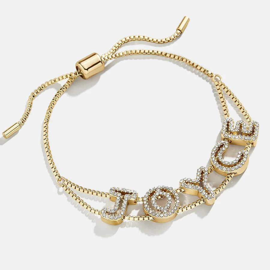 Personalized Bracelet Made By Combining English Letters Diy To Create A Name Vera Lux