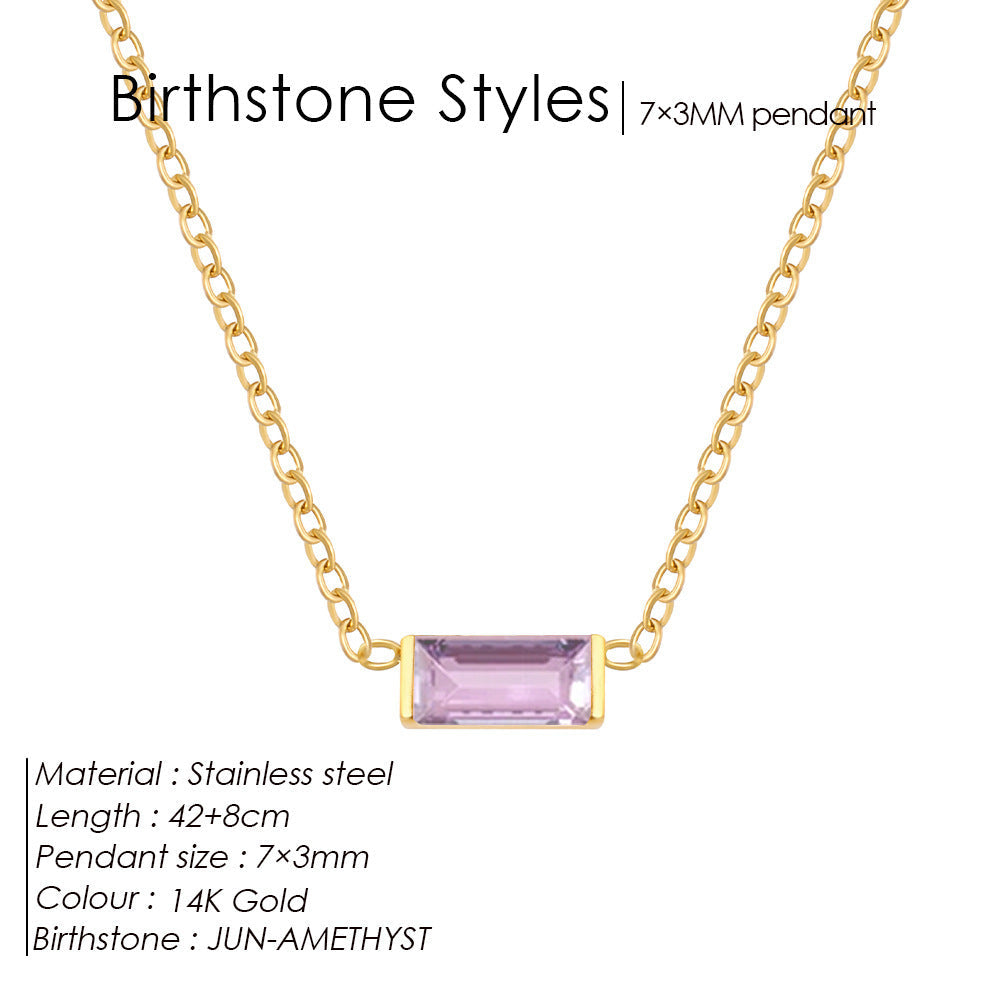 18K Gold-plated Layered Choker With A December Birthstone Pendant Vera Lux