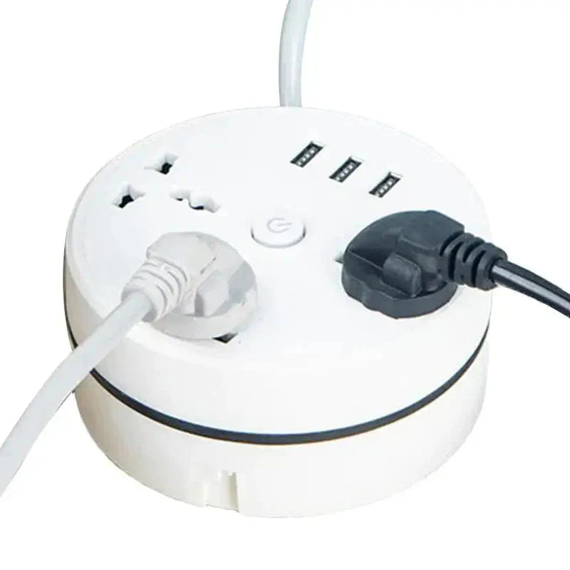 EU Plug AC Outlet Smart Home Power Strip – Multipurpose Electrical Extension Cord with USB Ports & Fast Charging Whatever the Treasure