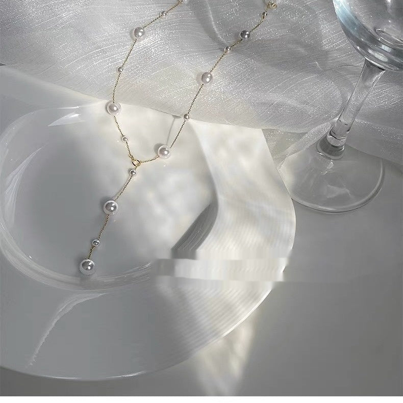Baby's-breath Pearl Necklace Women's Clavicle Chain Vera Lux