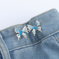 Butterfly waist buckle-Silver-Alloy-1 pair Vera Lux